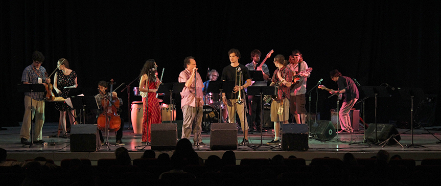 NSCC band on stage