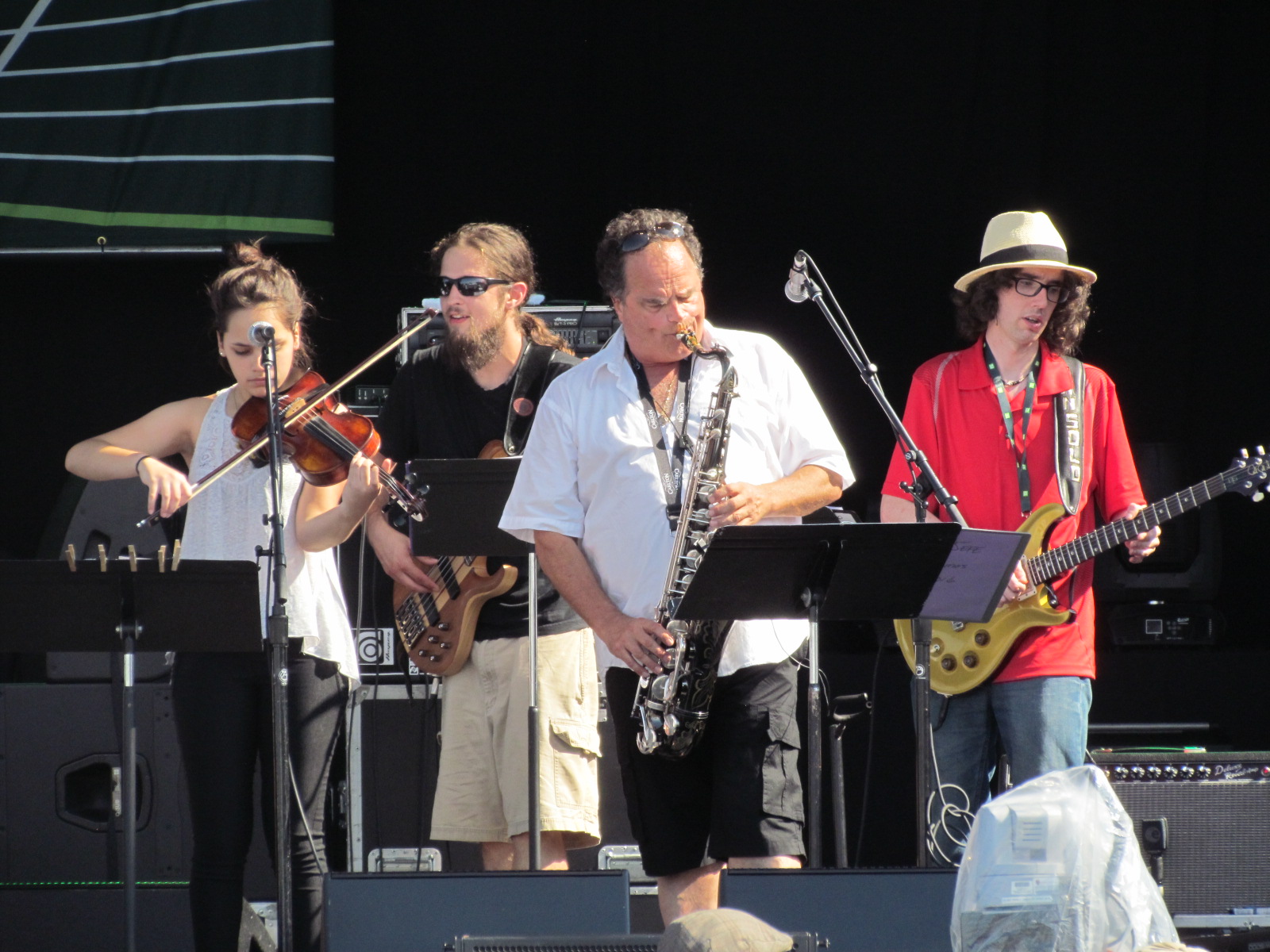 Eclectics at on the Jazz Festival Stage